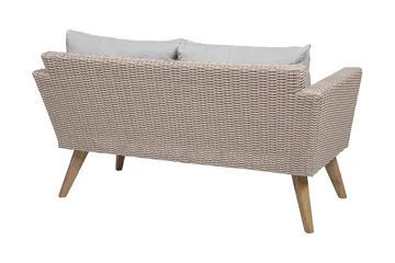 Vittoria Loungegrupp Utomhus 91 cm - Brun - Utemöbler - Utegrupp - Loungegrupp