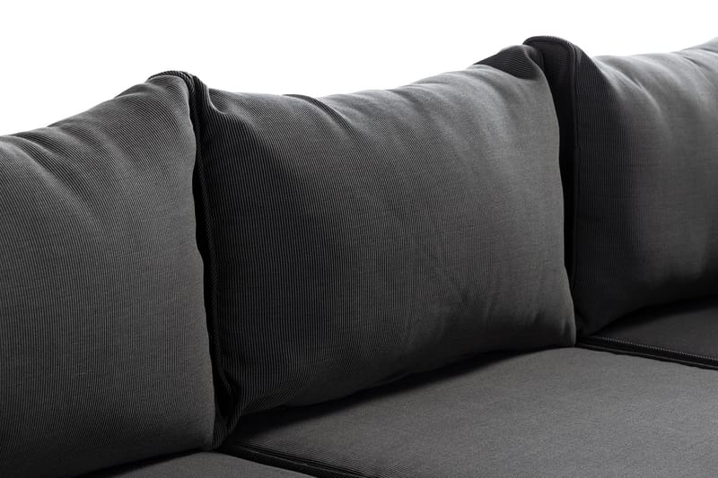 Wisconsin Premium Loungegrupp Utomhus 7-sits Glas/Konstrotting/Sand/Svart - Utemöbler - Utegrupp - Loungegrupp