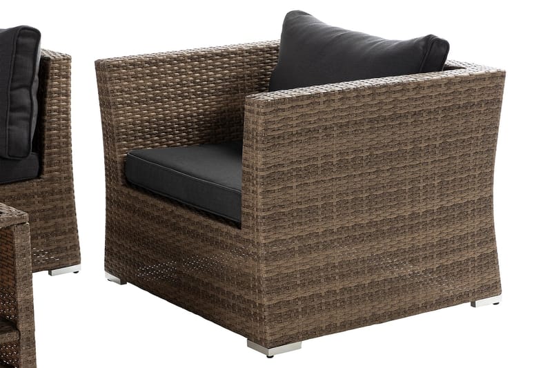 Wisconsin Premium Loungegrupp Utomhus 5-sits Glas/Konstrotting/Sand - Utemöbler - Utegrupp - Loungegrupp