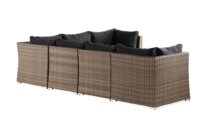 Wisconsin Premium Loungegrupp Utomhus 6-sits Glas/Konstrotting/Sand - Utemöbler - Utegrupp - Loungegrupp