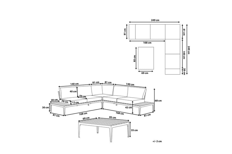 Loungegrupp Positano - Utemöbler - Utegrupp - Loungegrupp