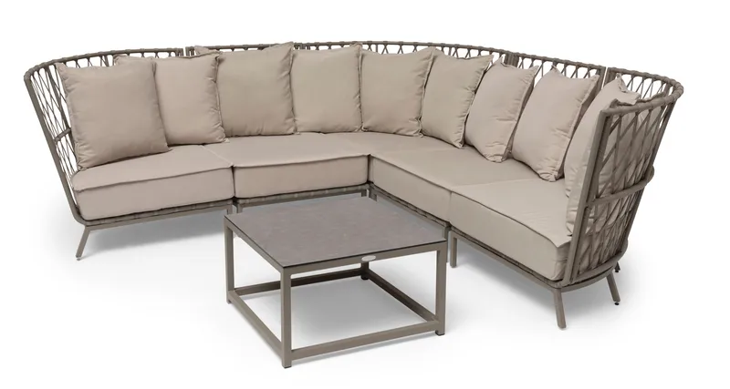 Loungesoffa Hillerstorp Jet Set Hörn - Beige - Utemöbler - Utegrupp - Loungegrupp