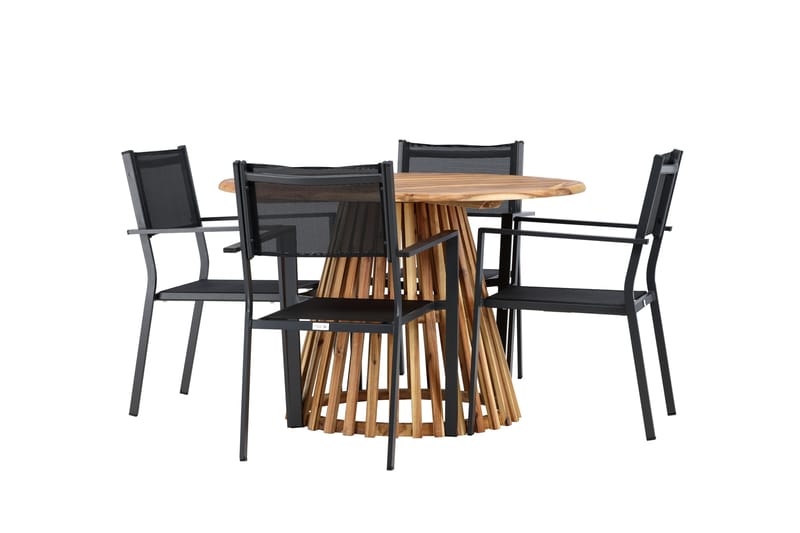 Lumpur Matgrupp Utomhus + Copacabana 4 Utestolar - Utemöbler - Utegrupp - Matgrupper utomhus