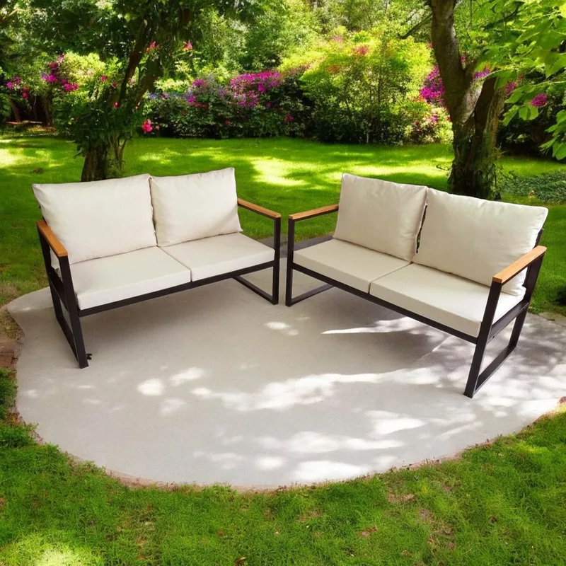 Luvin 4-sits Soffgrupp Utomhus - Beige - Utemöbler - Utegrupp - Loungegrupp