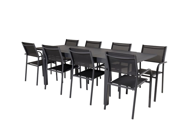 Marbella Matgrupp Utomhus 160-240 cm Rektangulär med 8 Santorini Utestolar - Utemöbler - Utegrupp - Matgrupper utomhus