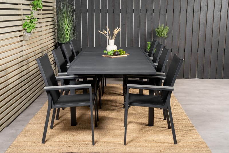 Marbella Matgrupp Utomhus 160-240 cm Rektangulär med 8 Parma Utestolar - Utemöbler - Utegrupp - Matgrupper utomhus