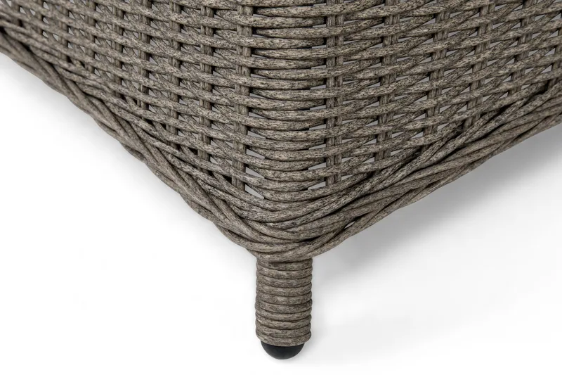 Marcus Matgrupp 140 Rund + 6 Fåtöljer m Dyna - Grå - Utemöbler - Utegrupp - Matgrupper utomhus