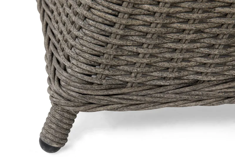 Marcus Matgrupp 140 Rund + 6 Light Fåtöljer m Dyna - Grå - Utemöbler - Utegrupp - Matgrupper utomhus