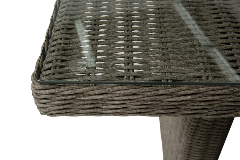 Marcus Matgrupp 200 + 4 Fåtöljer m Dyna - Grå - Utemöbler - Utegrupp - Matgrupper utomhus