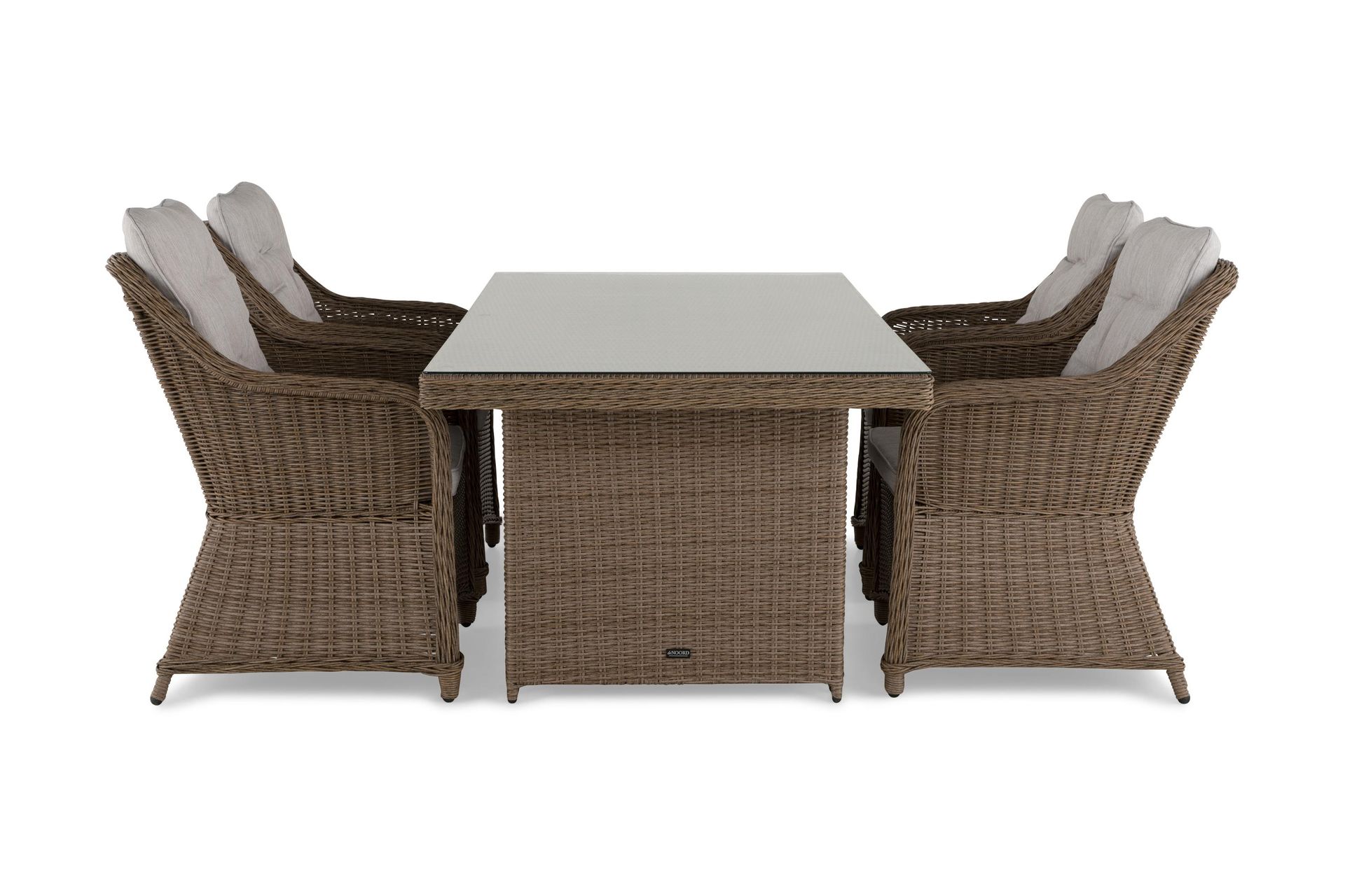 marcus matgrupp utomhus 200 + 4 fåtöljer m dyna - natur