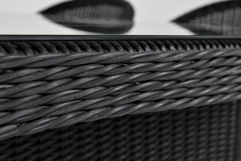 Marcus Matgrupp Utomhus 200 + 4 Light Fåtöljer m Dyna - Svart - Utemöbler - Utegrupp - Matgrupper utomhus