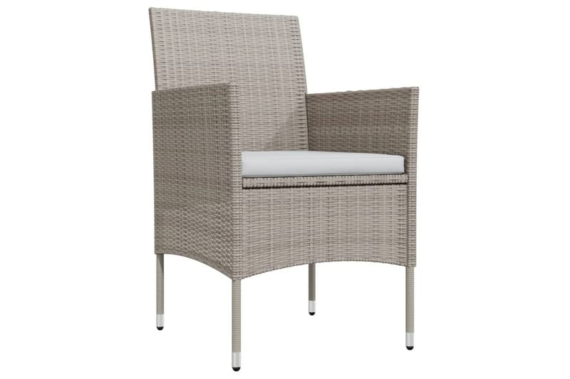 Matgrupp Utomhus för trädgården med dynor 5 delar beige och svart - Beige - Utemöbler - Utegrupp - Matgrupper utomhus