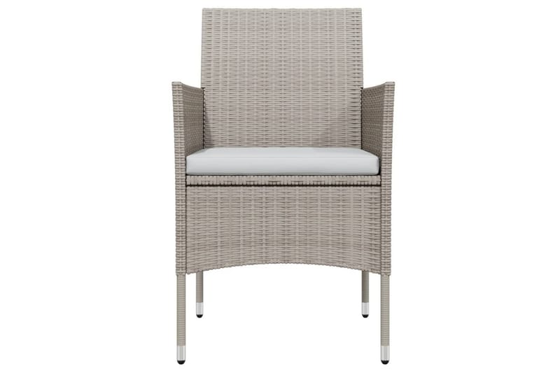 Matgrupp Utomhus för trädgården med dynor 5 delar beige och svart - Beige - Utemöbler - Utegrupp - Matgrupper utomhus