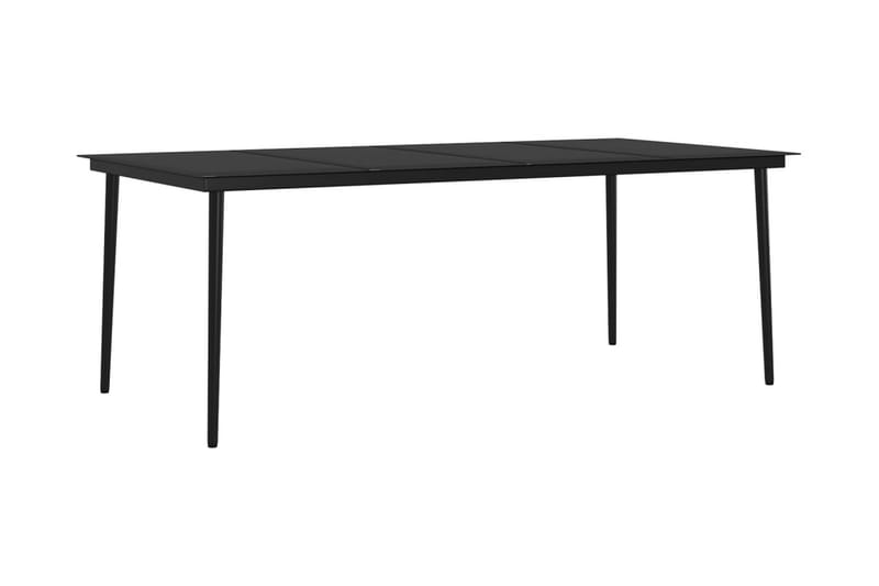 Matgrupp Utomhus för trädgården med dynor 9 delar beige och svart - Beige - Utemöbler - Utegrupp - Matgrupper utomhus