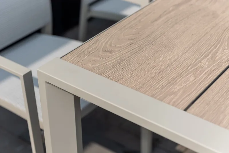 Matgrupp för utomhusbruk Urbanite 205 cm 8 karmstolar - grå - Utemöbler - Utegrupp - Matgrupper utomhus