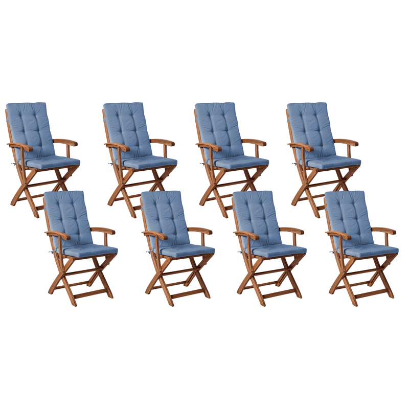 Matgrupp Maui Premium - Brun, Blå - Utemöbler - Utegrupp - Matgrupper utomhus