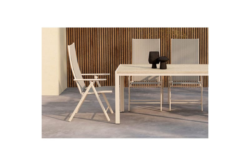 Matgrupp Mirko 140x80x74, Levanzo - Beige - Utemöbler - Utegrupp - Matgrupper utomhus