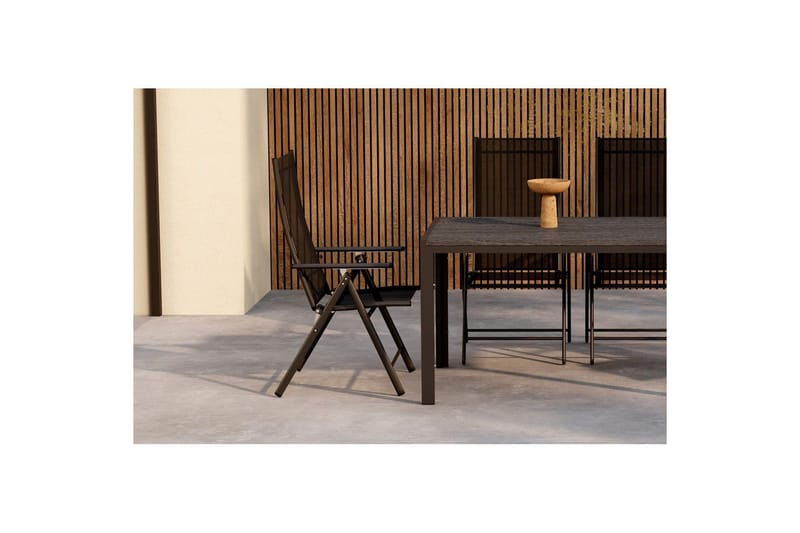 Matgrupp Mirko 140x80x74, Levanzo - Svart - Utemöbler - Utegrupp - Matgrupper utomhus