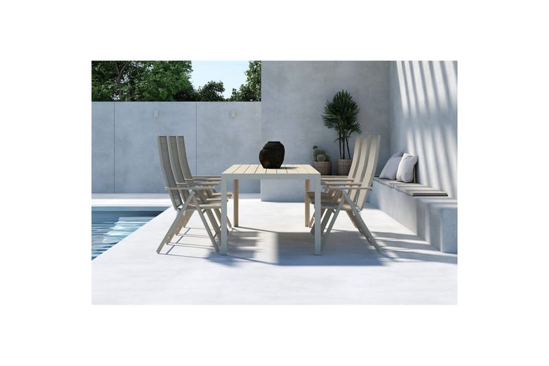 Matgrupp Mirko, Levanzo - Beige - Utemöbler - Utegrupp - Matgrupper utomhus