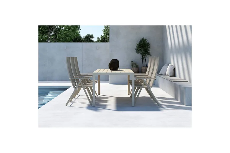 Matgrupp Mirko, Levanzo - Beige - Utemöbler - Utegrupp - Matgrupper utomhus