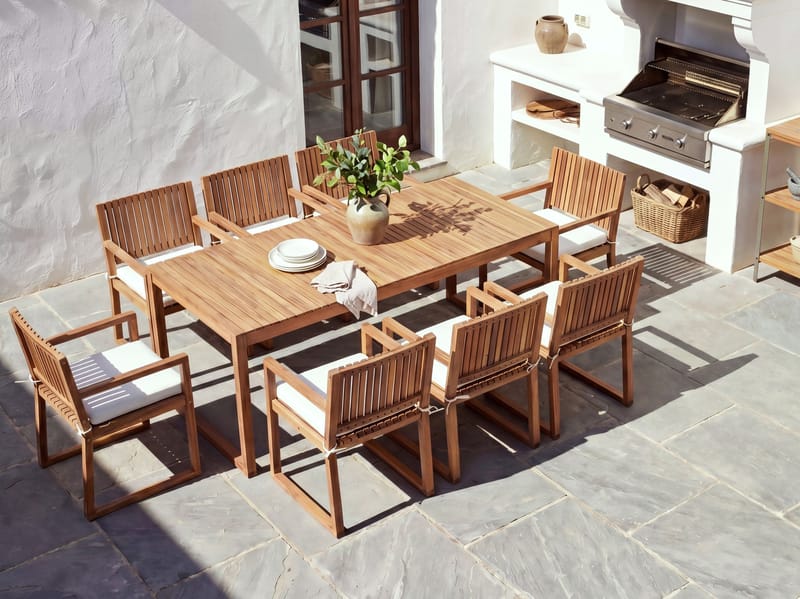 Matgrupp Sassari Ii Premium - Off-White - Utemöbler - Utegrupp - Matgrupper utomhus