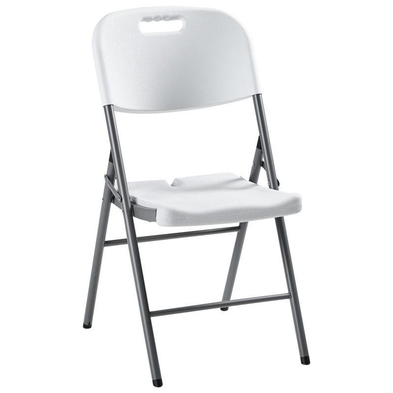 Matgrupp utomhus 4-Sits Cugnoli Fällbar - Vit/silver - Utemöbler - Utegrupp - Matgrupper utomhus