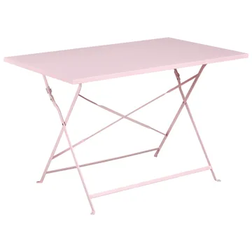 Matgrupp utomhus 4-Sits Fiori Fällbar - pastellrosa - Utemöbler - Utegrupp - Matgrupper utomhus