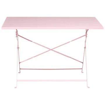 Matgrupp utomhus 4-Sits Fiori Fällbar - pastellrosa - Utemöbler - Utegrupp - Matgrupper utomhus