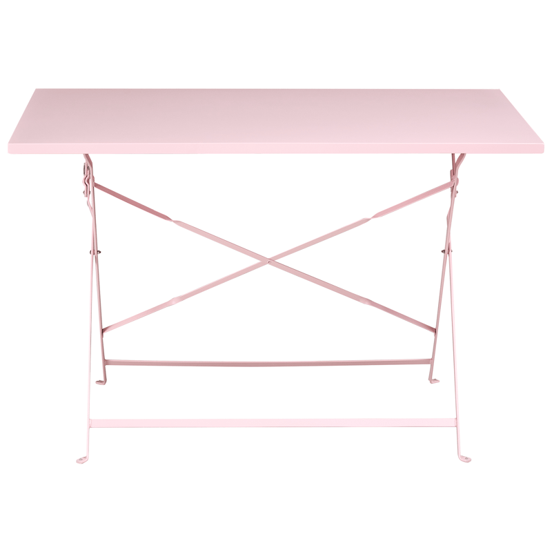 Matgrupp utomhus 4-Sits Fiori Fällbar - pastellrosa - Utemöbler - Utegrupp - Matgrupper utomhus