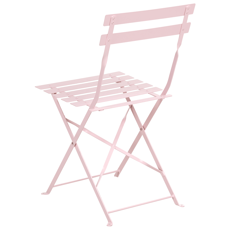 Matgrupp utomhus 4-Sits Fiori Fällbar - pastellrosa - Utemöbler - Utegrupp - Matgrupper utomhus