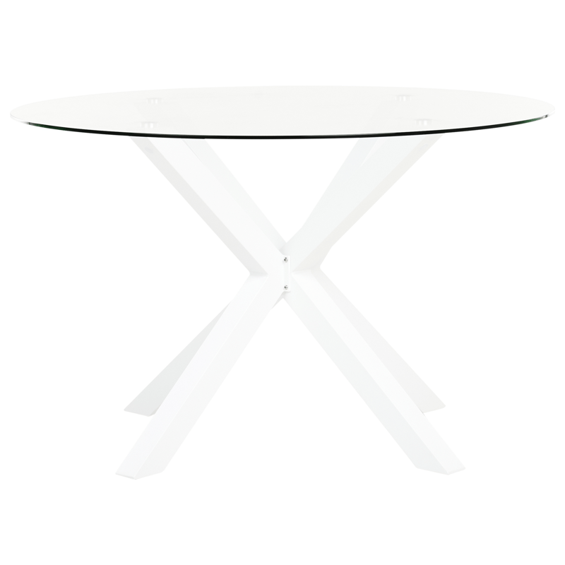 Matgrupp utomhus 4-Sits Maletto/Busseto - Vit/grå/transparent/brun - Utemöbler - Utegrupp - Matgrupper utomhus