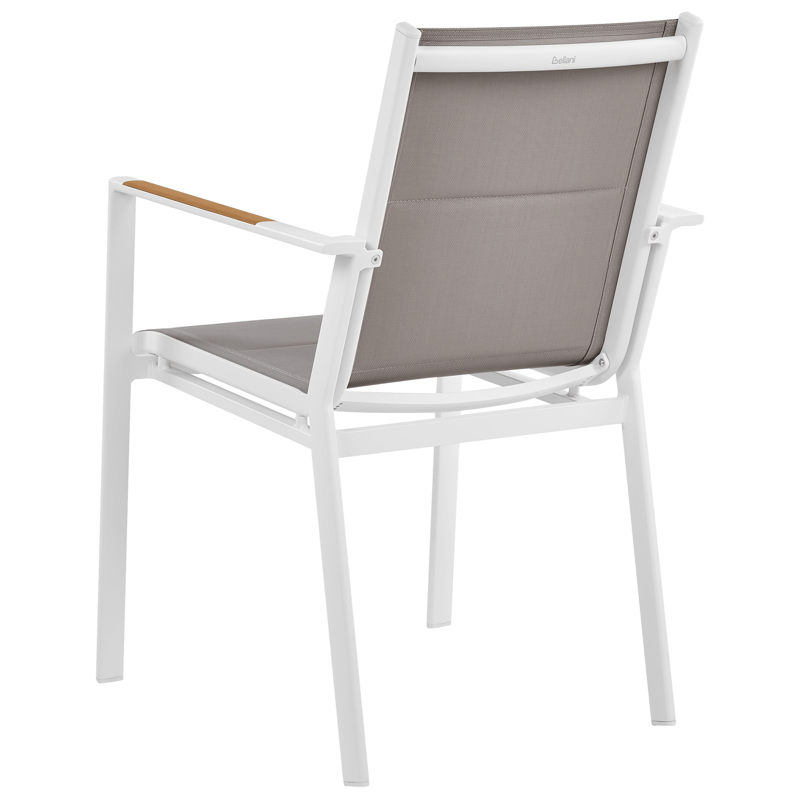 Matgrupp utomhus 4-Sits Maletto/Busseto - Vit/grå/transparent/brun - Utemöbler - Utegrupp - Matgrupper utomhus