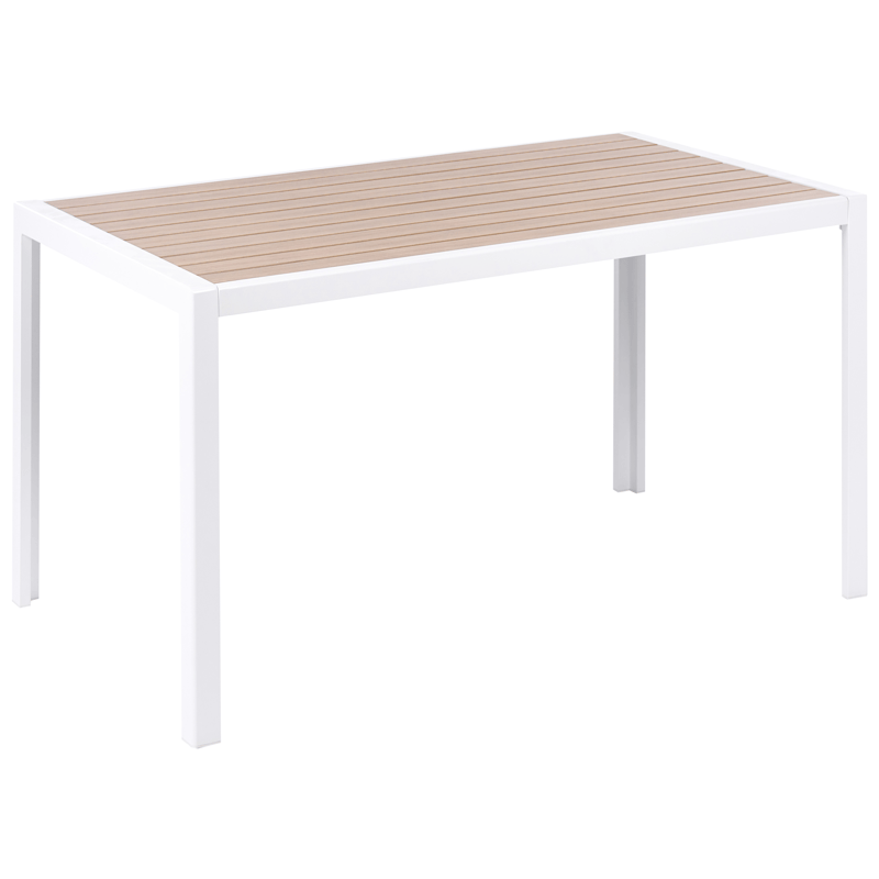 Matgrupp utomhus 4-Sits Visso - vit/grå/beige - Utemöbler - Utegrupp - Matgrupper utomhus