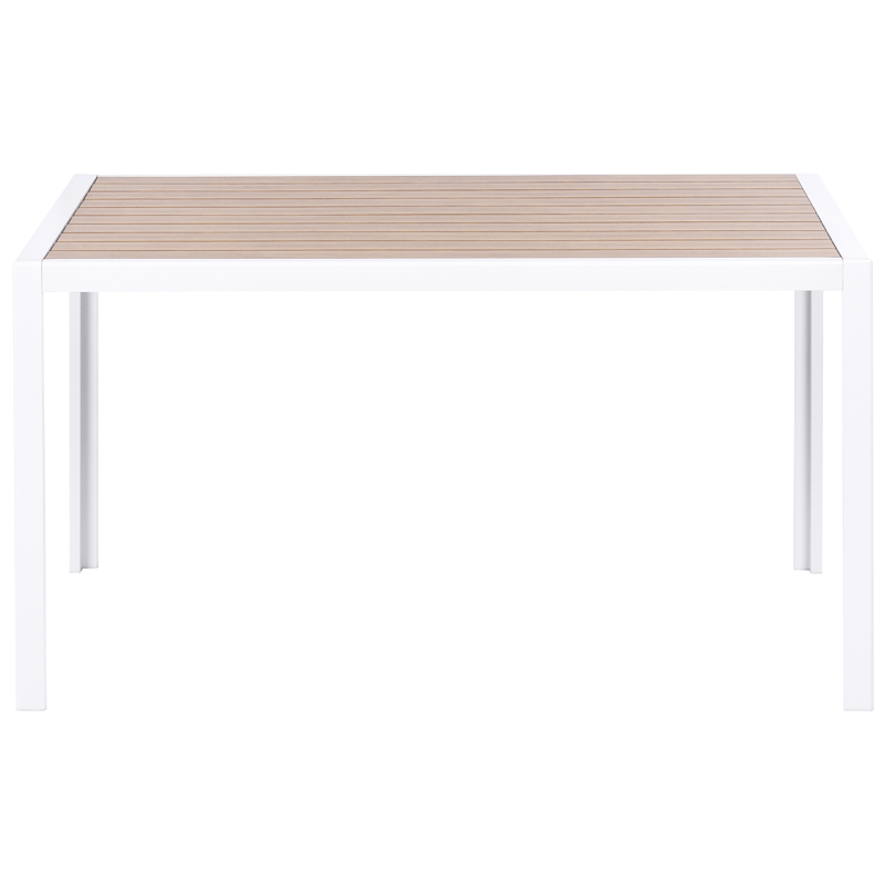 Matgrupp utomhus 4-Sits Visso - vit/grå/beige - Utemöbler - Utegrupp - Matgrupper utomhus