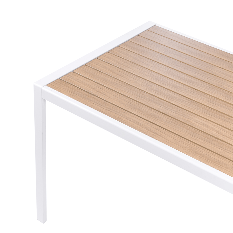 Matgrupp utomhus 4-Sits Visso - vit/grå/beige - Utemöbler - Utegrupp - Matgrupper utomhus