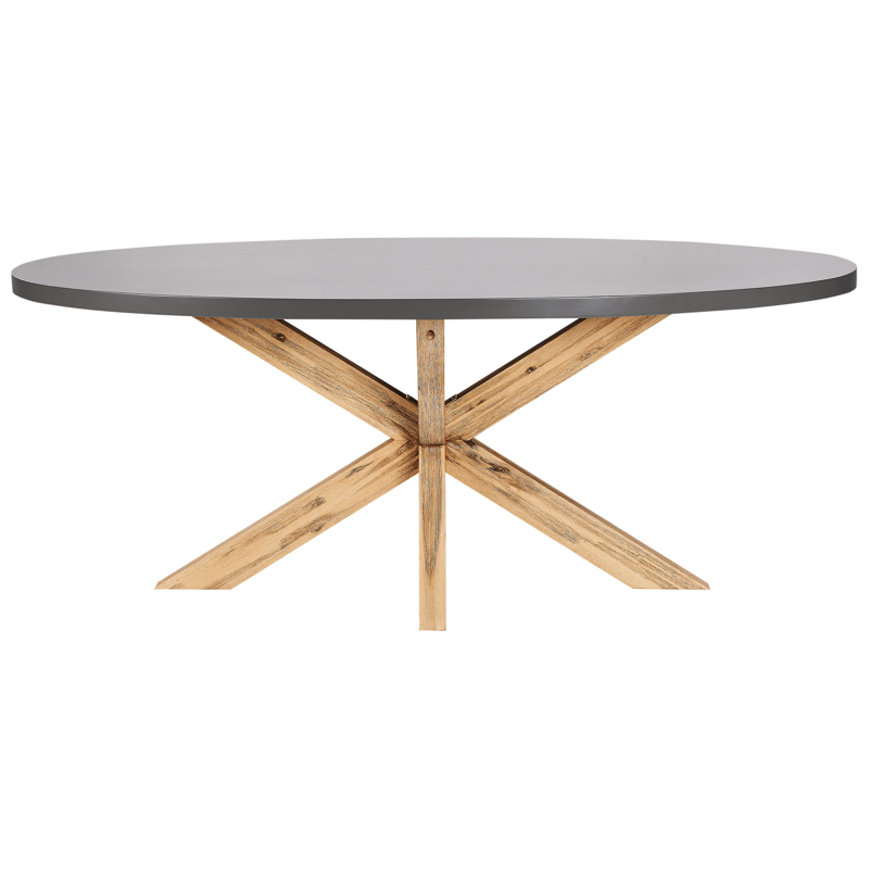 Matgrupp utomhus 6-Sits Oristano med Kuddar Betong - beige - Utemöbler - Utegrupp - Matgrupper utomhus