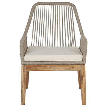 Matgrupp utomhus 6-Sits Oristano med Kuddar Betong - beige - Utemöbler - Utegrupp - Matgrupper utomhus