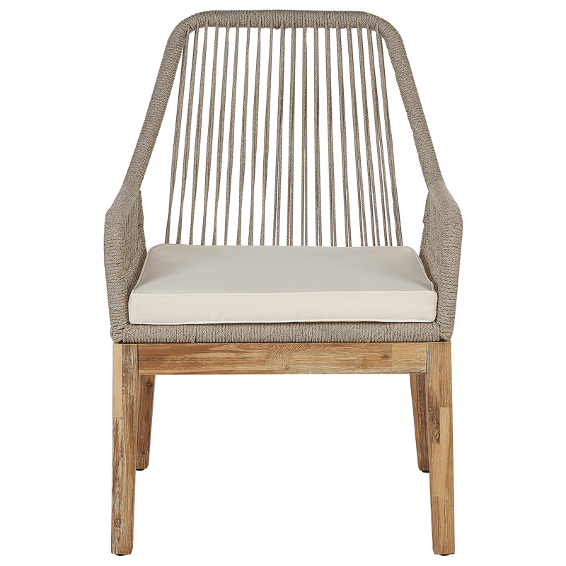 Matgrupp utomhus 6-Sits Oristano med Kuddar Betong - beige - Utemöbler - Utegrupp - Matgrupper utomhus