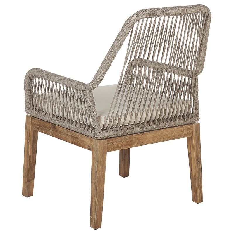 Matgrupp utomhus 6-Sits Oristano med Kuddar Betong - beige - Utemöbler - Utegrupp - Matgrupper utomhus