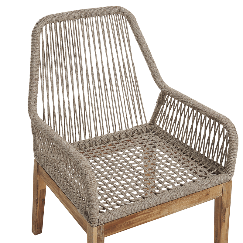 Matgrupp utomhus 6-Sits Oristano med Kuddar Betong - beige - Utemöbler - Utegrupp - Matgrupper utomhus