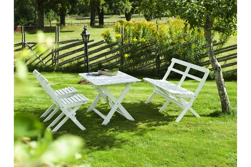 Matgrupp Utomhus Hillerstorp Torpet Vit - Utemöbler - Utegrupp - Matgrupper utomhus