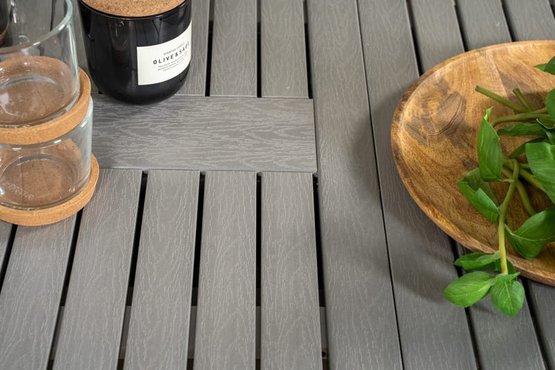 Albany Förlängningsbar Matgrupp Utomhus 152-210 cm + 4 st Malin Matstol - Vit - Utemöbler - Utegrupp - Matgrupper utomhus