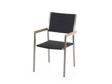 Bacoli Matgrupp Utomhus 180 cm + 6 Utestolar - Grå - Utemöbler - Utegrupp - Matgrupper utomhus