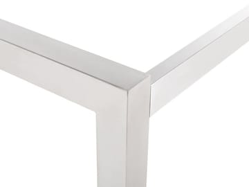 Bacoli Matgrupp Utomhus 180 cm + 6 Utestolar - Grå - Utemöbler - Utegrupp - Matgrupper utomhus