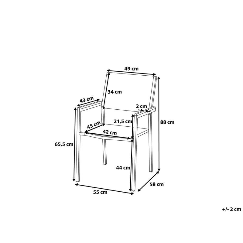 Bacoli Matgrupp Utomhus 180 cm + 6 Utestolar - Svart - Utemöbler - Utegrupp - Matgrupper utomhus