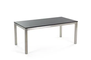 Bacoli Matgrupp Utomhus 180 cm + 6 Utestolar - Svart - Utemöbler - Utegrupp - Matgrupper utomhus