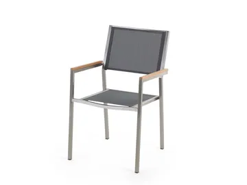 Bacoli Matgrupp Utomhus 180 cm + 6 Utestolar - Svart - Utemöbler - Utegrupp - Matgrupper utomhus