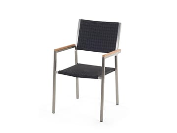 Bacoli Matgrupp Utomhus 180 cm + 6 Utestolar - Svart - Utemöbler - Utegrupp - Matgrupper utomhus