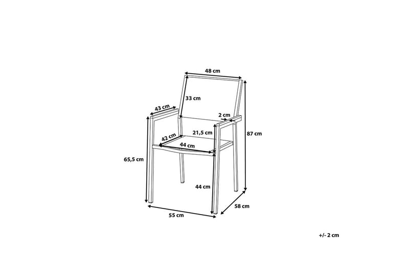 Bacoli Matgrupp Utomhus 180 cm + 6 Utestolar - Svart - Utemöbler - Utegrupp - Matgrupper utomhus