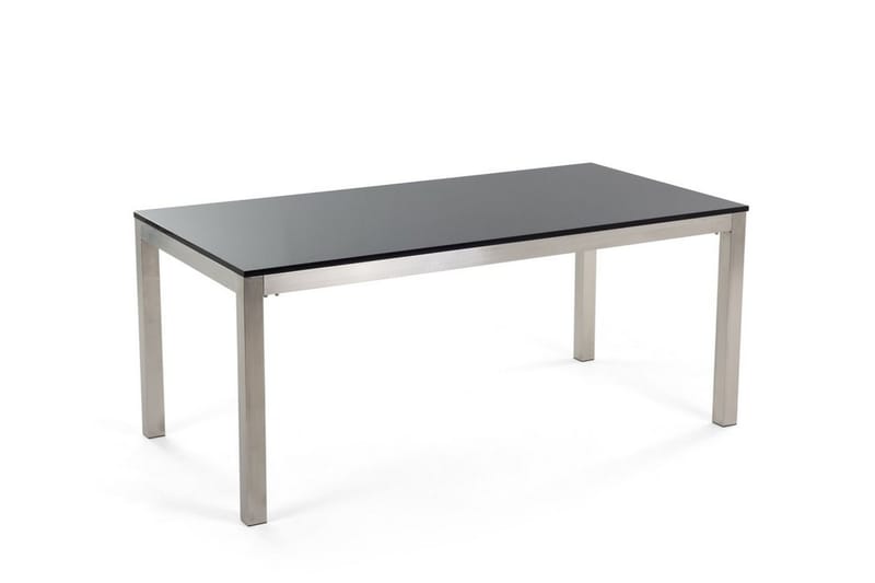BACOLI Matgrupp Utomhus 180 cm Svart + 6 Utestolar - Utemöbler - Utegrupp - Matgrupper utomhus